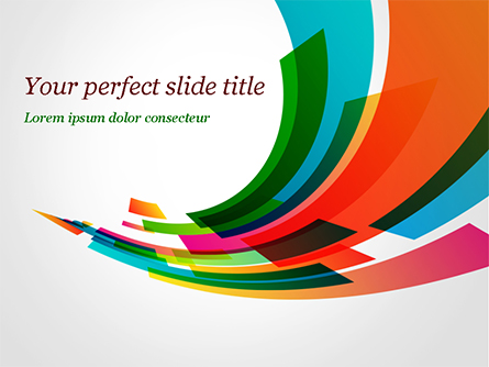Colorful Stream of Rectangles Presentation Template, Master Slide
