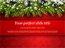 Christmas Tree Branches and Snowflakes slide 1