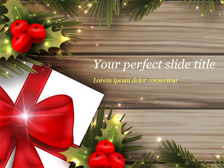 Cute Christmas Gift Presentation Template, Master Slide