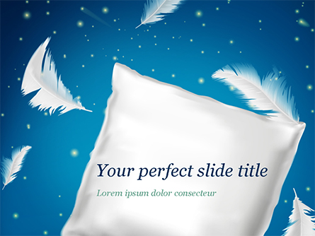 Pillow with Feathers Presentation Template, Master Slide
