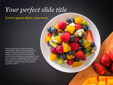 Fruit Salad Presentation Template, Master Slide