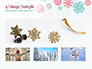 Colorful Snowflakes Background slide 13
