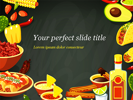 Mexican Food Presentation Template, Master Slide