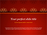 Burgundy Background with Oriental Mandala Pattern slide 1