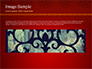 Burgundy Background with Oriental Mandala Pattern slide 10