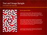 Burgundy Background with Oriental Mandala Pattern slide 15