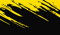 Yellow Brushstroke on Black Background Presentation Template