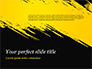 Yellow Brushstroke on Black Background slide 1
