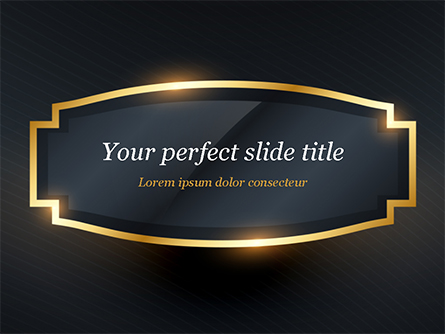 Golden Frame Presentation Template, Master Slide