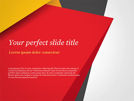 Geometric Black Red and Yellow Presentation Template, Master Slide