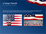 USA Flag on Blue Background slide 12