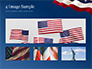 USA Flag on Blue Background slide 13