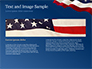USA Flag on Blue Background slide 14
