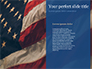 USA Flag on Blue Background slide 9