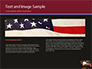 Hand with Sparkler and USA Flagpole slide 14