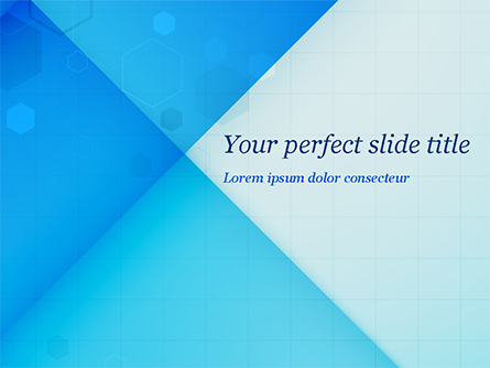Abstraction with Blue Triangles and Squares Presentation Template, Master Slide