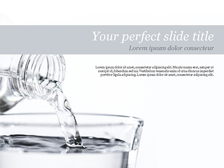 Filling the Glass with Water Presentation Template, Master Slide