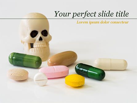 Pills and Skull Presentation Template, Master Slide