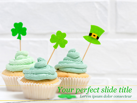 St. Patrick's Day Desserts Presentation Template, Master Slide