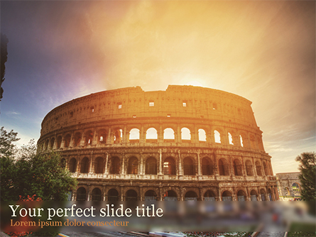 The Ancient Roman Colosseum Presentation Template, Master Slide