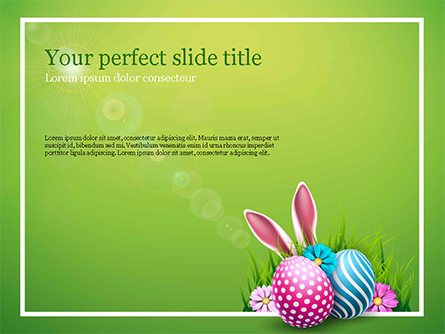 Cute Easter Background Presentation Template, Master Slide