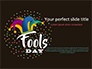 Fools Day Background with Jester's Hat slide 1