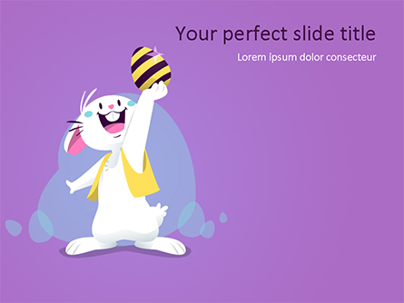 Funny Easter Bunny Presentation Template, Master Slide