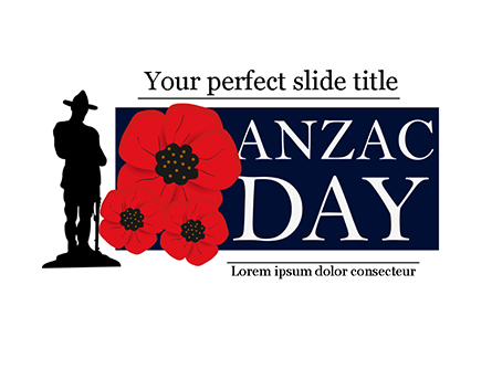 Background for Anzac Day Presentation Template, Master Slide