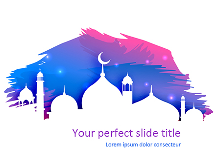 Ramadan Kareem Greeting Presentation Template, Master Slide
