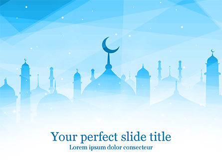 Ramadan Kareem Greeting Background Presentation Template, Master Slide