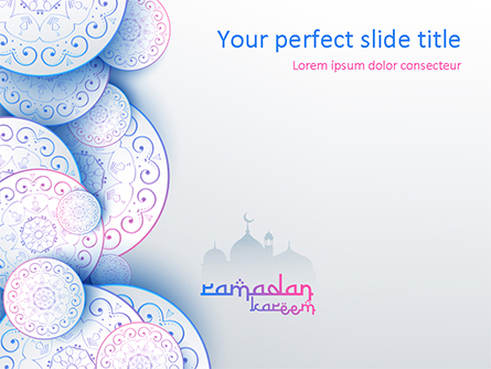 Islamic Greeting Card Presentation Template, Master Slide