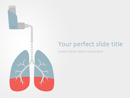 Asthma Concept Presentation Template, Master Slide