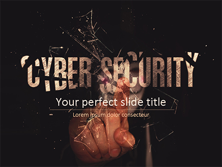 Cyber Security Hacker Presentation Template, Master Slide