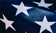 Closeup Photo of USA Flag Presentation Template