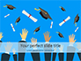 Hands Throwing Graduation Hats and Diplomas in the Air slide 1