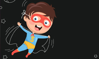 Super Hero Kid Presentation Template