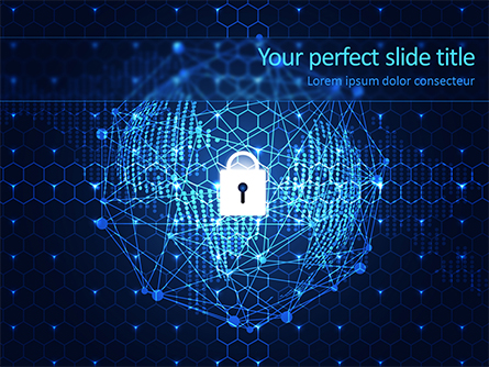 Global Information Security Concept Presentation Template, Master Slide