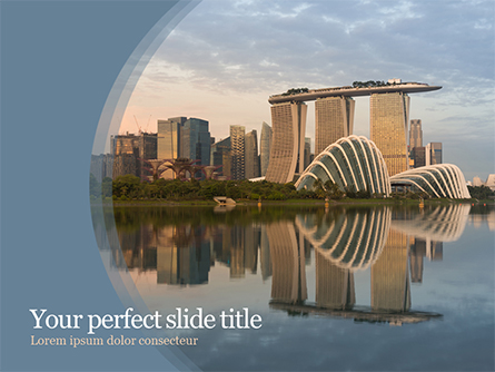 Landscape of Singapore Presentation Template, Master Slide