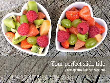 Healthy Fruit Salad Presentation Template, Master Slide