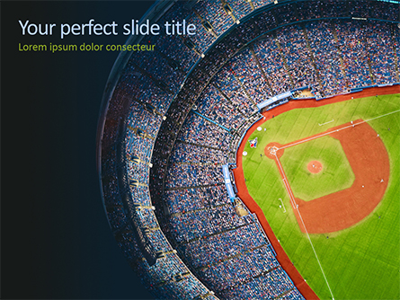 Baseball Stadium Presentation Template, Master Slide