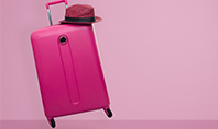 Pink Suitcase Presentation Template