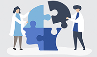 People Connecting Jigsaw Pieces of a Head Together Presentation Template