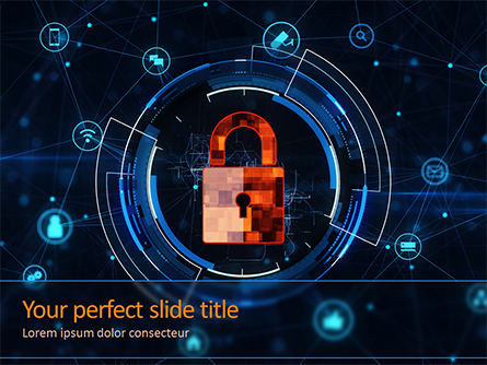 Information Security and Control Concept Presentation Template, Master Slide