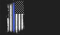 Thin Blue Line American Flag Presentation Template
