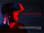 Excited Guy Using a VR Headset slide 1
