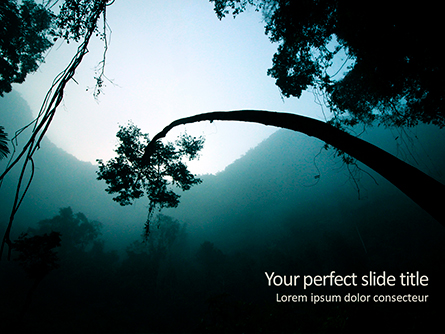 Rainforest Sunrise Presentation Template, Master Slide