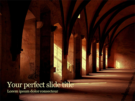 Gothic Hall Presentation Template, Master Slide