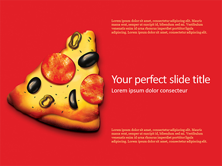 Slice of Pizza Presentation Template, Master Slide