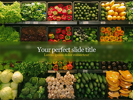 Vegetable Shop Presentation Template, Master Slide