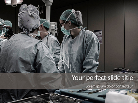 A Medical Team are Undergoing Surgery to Cure Patient Presentation Template, Master Slide